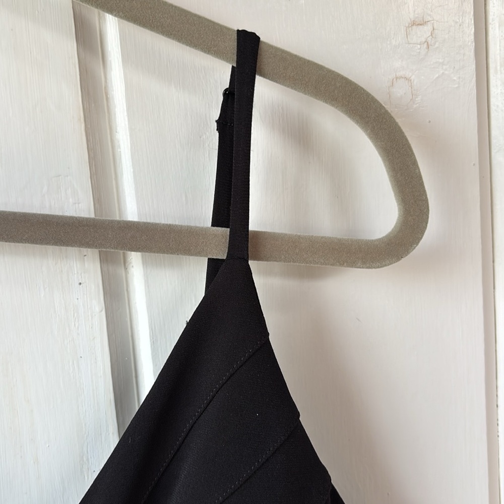 Maxandcleo Black Straight Spaghetti Strap Dress Size 12 New With Tags Reg 148.00 - Picture 3 of 5